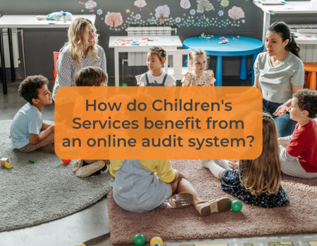How do Children's Services benefit from an online audit system
